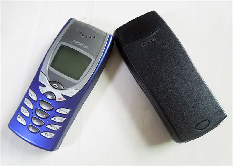 nokia/诺基亚8250蓝屏幕蝴蝶造型按键老款收藏旧款信号好复古手机