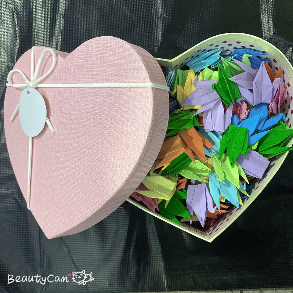 心意满满千纸鹤折纸成品礼盒纯手工送男女友创意生日礼物七夕520999只