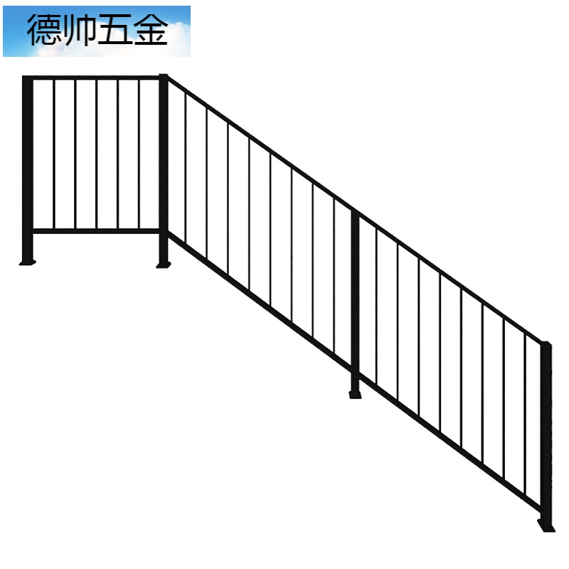 楼梯扶手铁艺楼梯扶手简约现代实木防护栏阁楼走廊围栏杆家用室内阳台