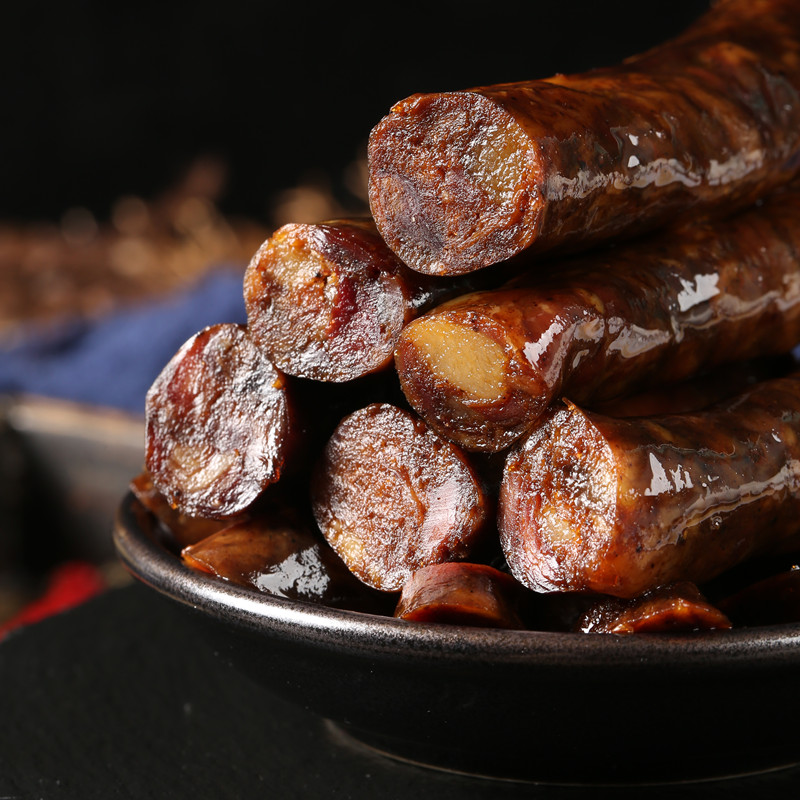 正宗莱芜口镇香肠五香咸香即食风干南肠黑肠农家自制山东特产腊肠