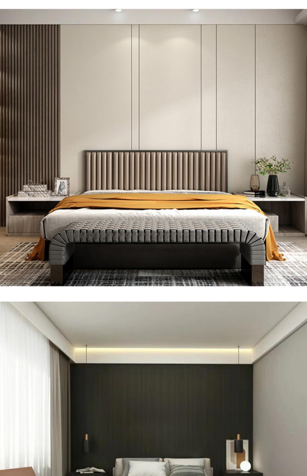 竹炭木金属板网红金属木饰面护墙板竹木纤维饰面板实心防水装饰板电视