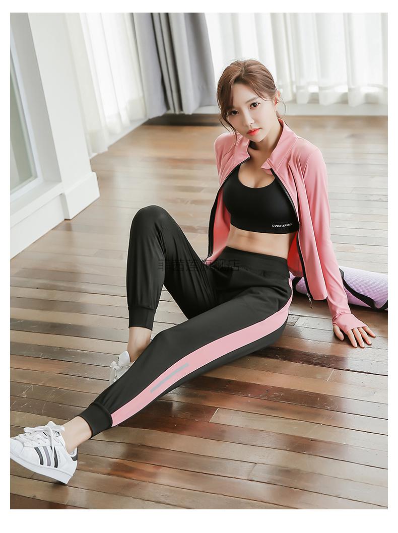 22新款韩国瑜伽套装感瑜伽服套装女士跑步运动服户外春夏健身晨跑速干