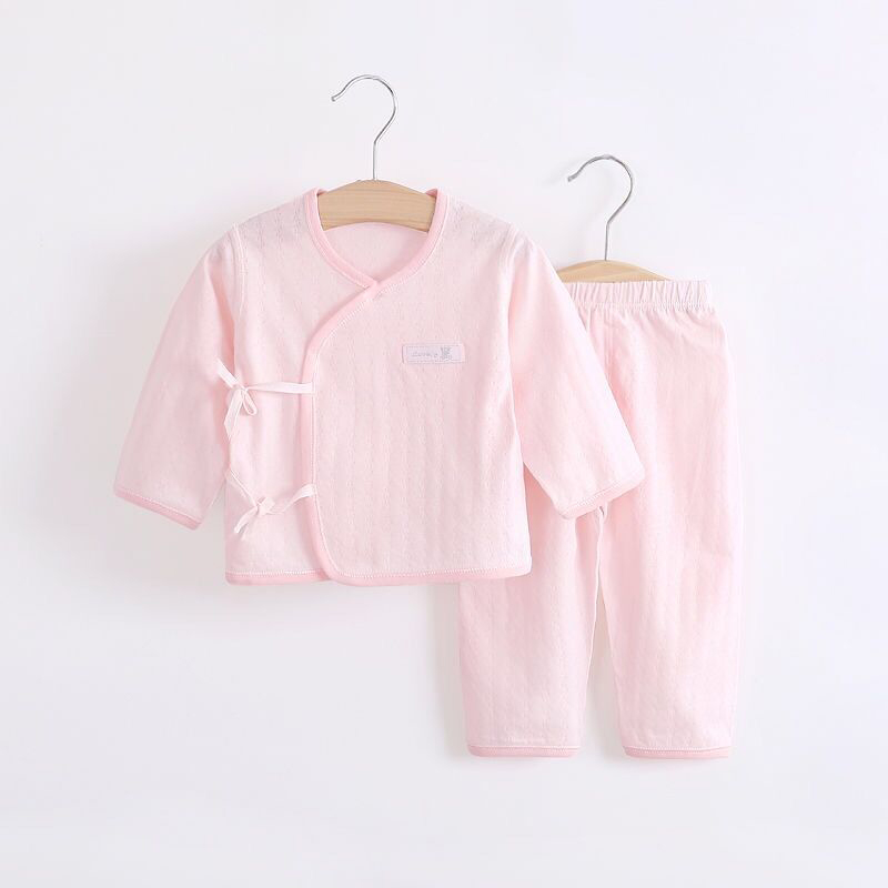 52码婴儿衣服刚出生0一3婴儿衣服夏季分体52码新生儿和尚服夏天两件套