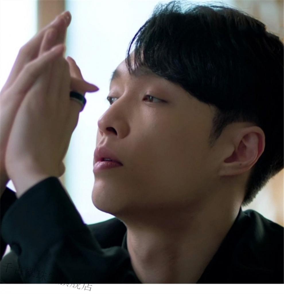 千古翠旋转戒指相逢时节宁恕张艺兴同款戒指男钛钢不掉色可旋转指环