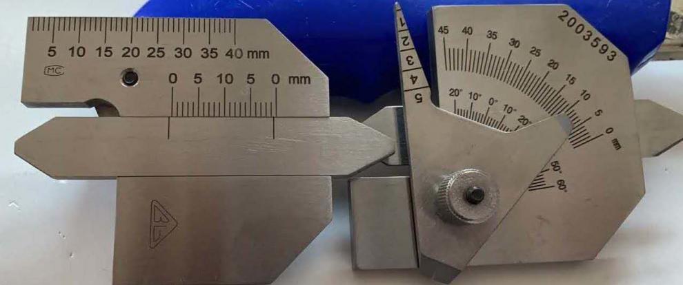 华工焊接焊缝检验尺hjc30404560焊接测量尺坡口角度咬边深度尺hjc40