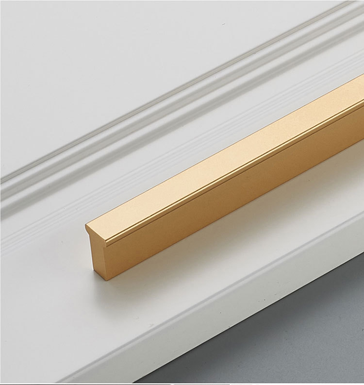 煊缤 柜门拉手黑色通顶衣柜门加长拉手实心黑铝合金1.5米2米2.4米2.