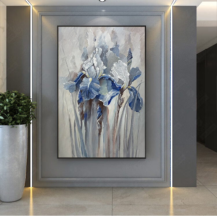 安格里纯手绘手工装饰油画客厅抽象装饰画沙发背景墙大幅落地画玄关