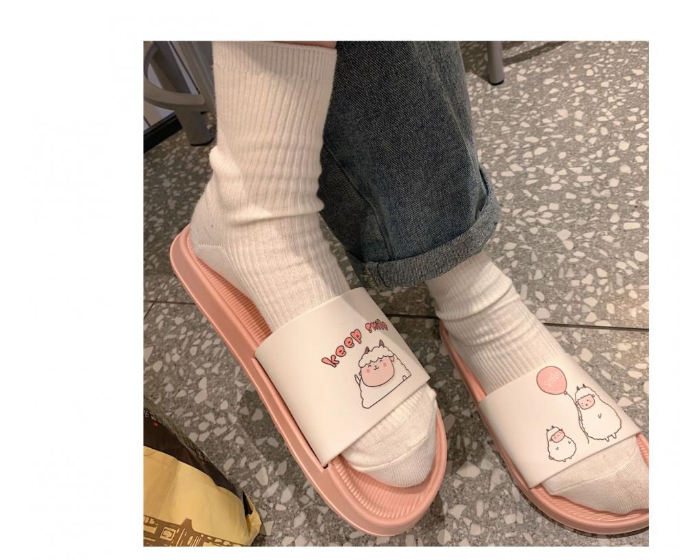 女士拖鞋夏中学生初中女生夏天拖鞋女夏可爱居家用浴室洗澡ins风卡通