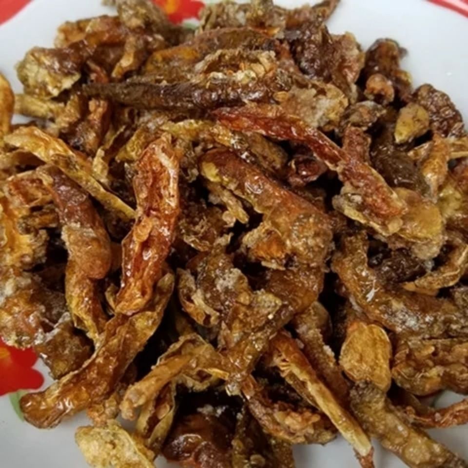 江西遂川特产赣南客家自制农家土辣椒米粉辣椒干下酒菜油炸辣椒干 没