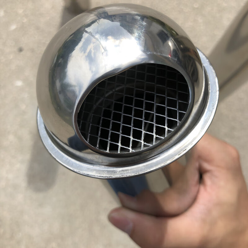 定制适用家用燃气热水器室外排气管防风防雨管子帽热水器不锈钢风帽防