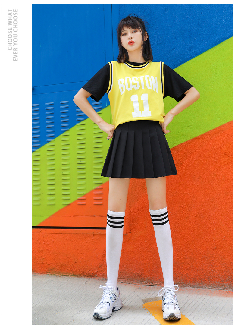 啦啦队队服2021韩版新款女团热舞拉拉队服装女成人足球装啦啦操演出服