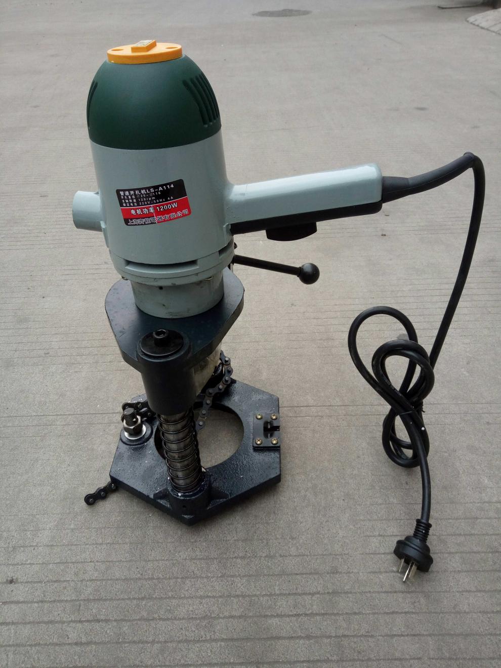 孔机镀锌管消防管打孔便携钻孔切管液压开孔器北极熊经典对穿四通165