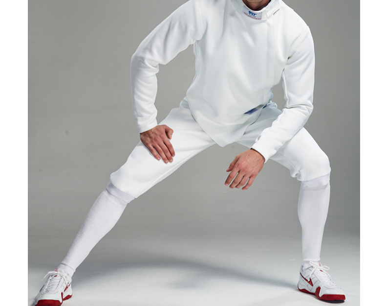 击剑袜 击剑袜击剑器材纯棉白彩色国内比赛适用弹力袜击剑鞋【两件】