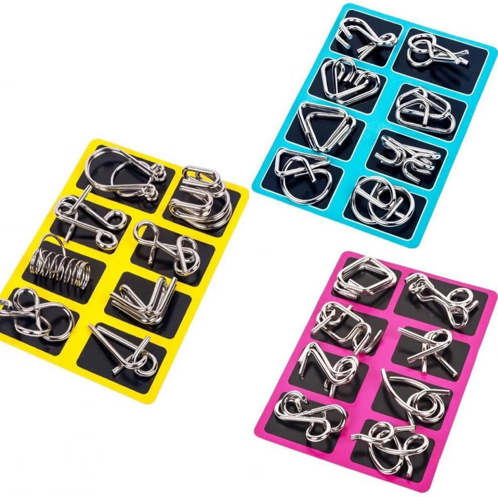 智力解扣24件套 九连环成人解环解扣孔明锁儿童学生智力高智商鲁班锁