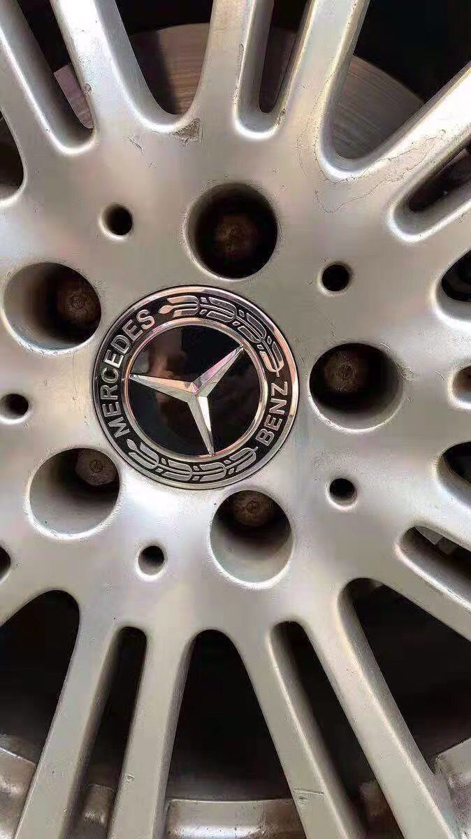 适用于奔驰轮毂盖c200e300s320轮毂车标盖r级轮胎盖全系通用glc轮毂盖