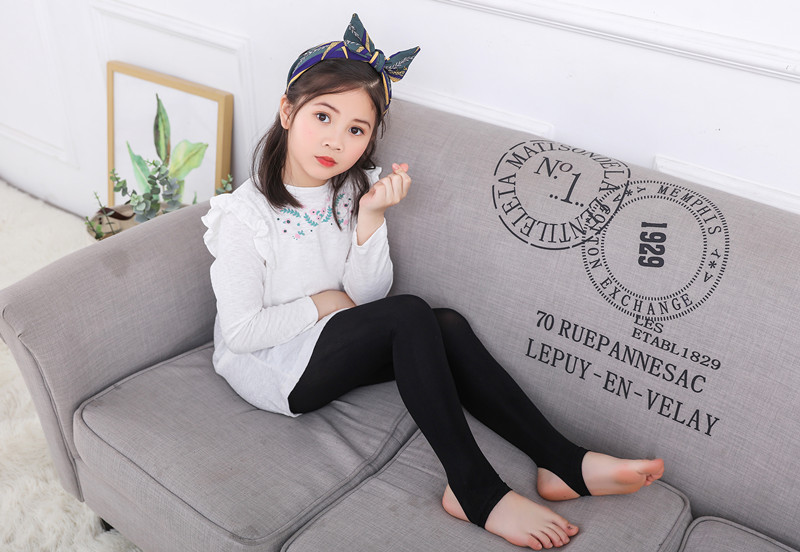 南极人甑检面料儿童肉色连裤袜春秋九分裤男童女童肤色打底裤舞蹈袜踩