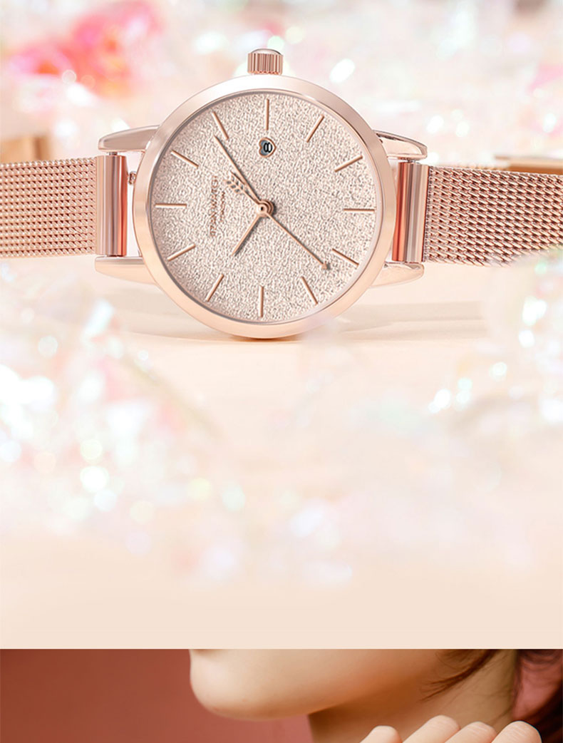 ck施华洛世奇锆小ck满天星手表女士轻奢小众感高端学生防水七夕情人节