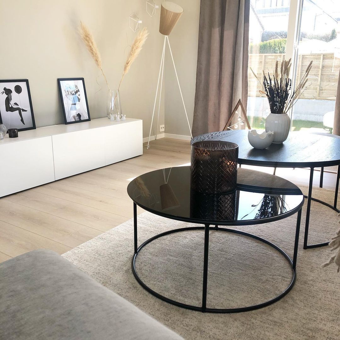 贝达款现代简约经典抽屉电视柜茶几组合套装客厅小型北欧实木轻奢