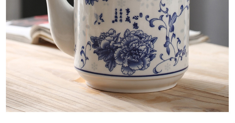 陶瓷冷水壶家用大型陶瓷茶壶冷水壶家用泡茶壶大容量单壶中式饭店凉