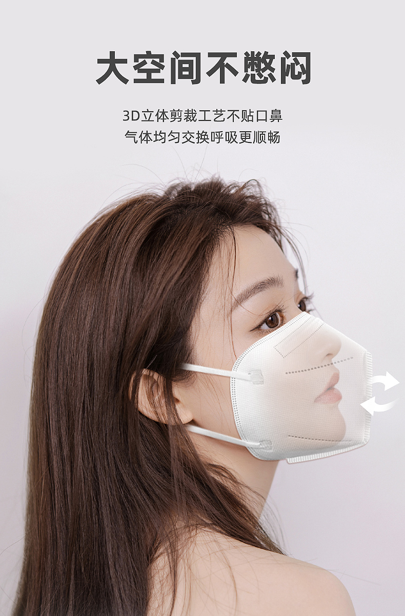 亿凌n95级无菌折叠式医用防护口罩 独立包装无菌级防雾霾花粉pm2.