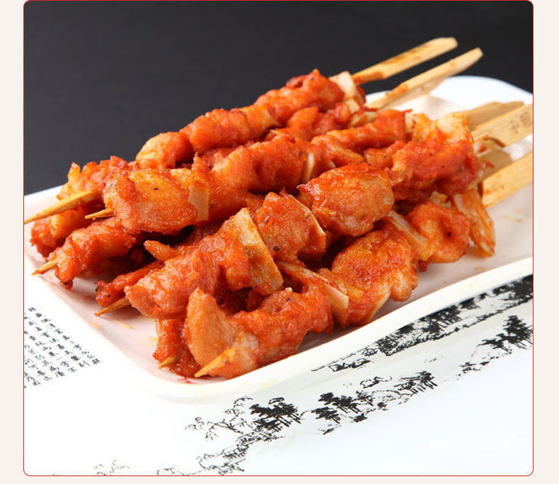 骨肉相连鸡肉串脆软骨相连油炸烧烤肉串半成品休闲小吃雪花鸡柳1800g