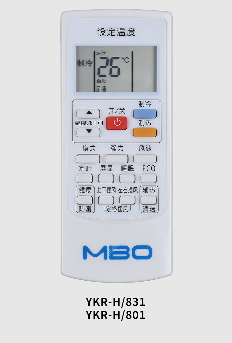 适用mbo美博空调遥控器gykq34ykrh512612ykrh801831kkg8a1