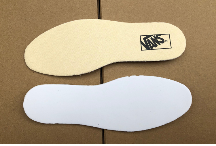 适配万斯vans鞋垫透气防臭运动缓震男女板鞋帆布鞋鞋垫一双装米白36