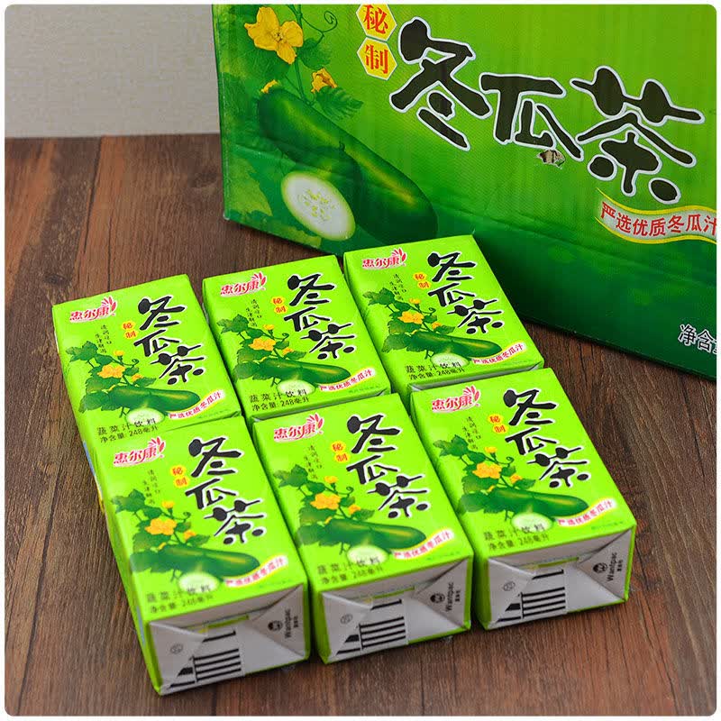 惠尔康冬瓜茶饭后饮料夏季清凉纸盒装饮品整箱24盒*248ml 菊花茶 整箱