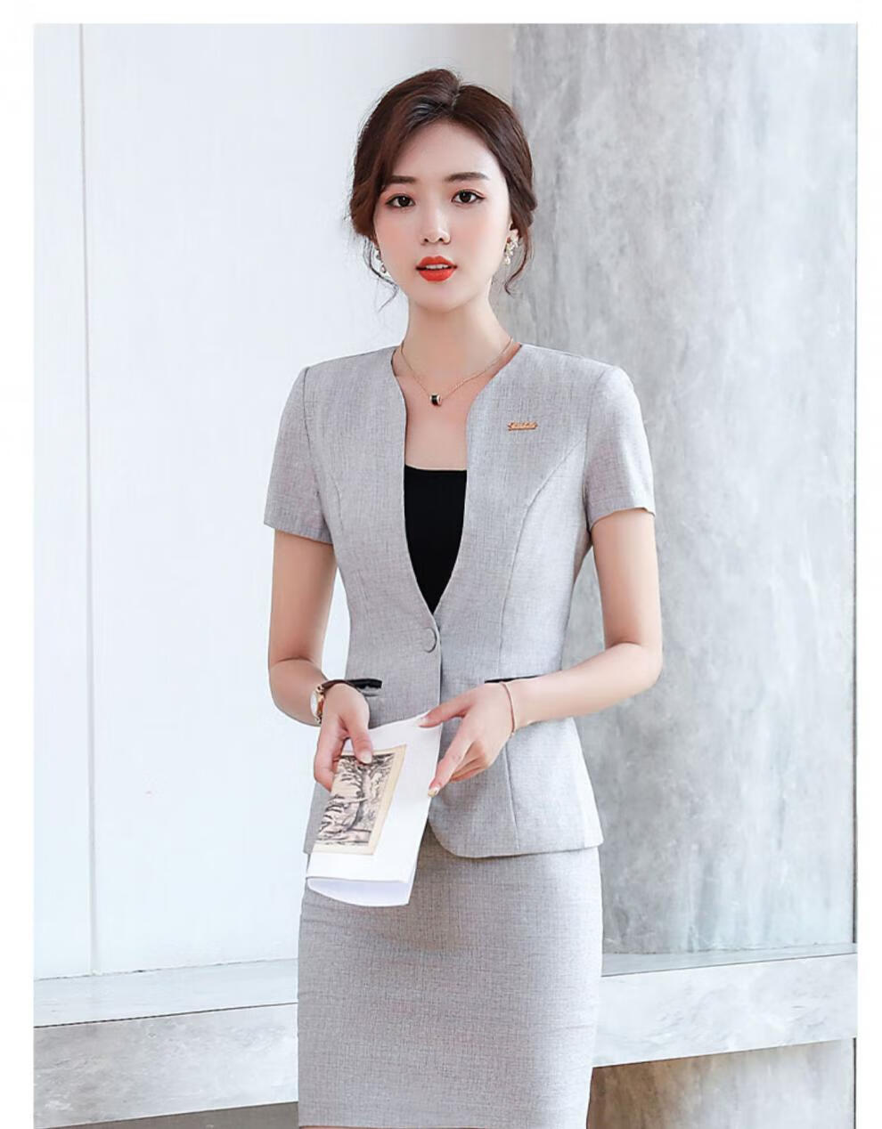 售楼部物业客服工作服经理职业装套装女夏季气质女神范酒店前台工装