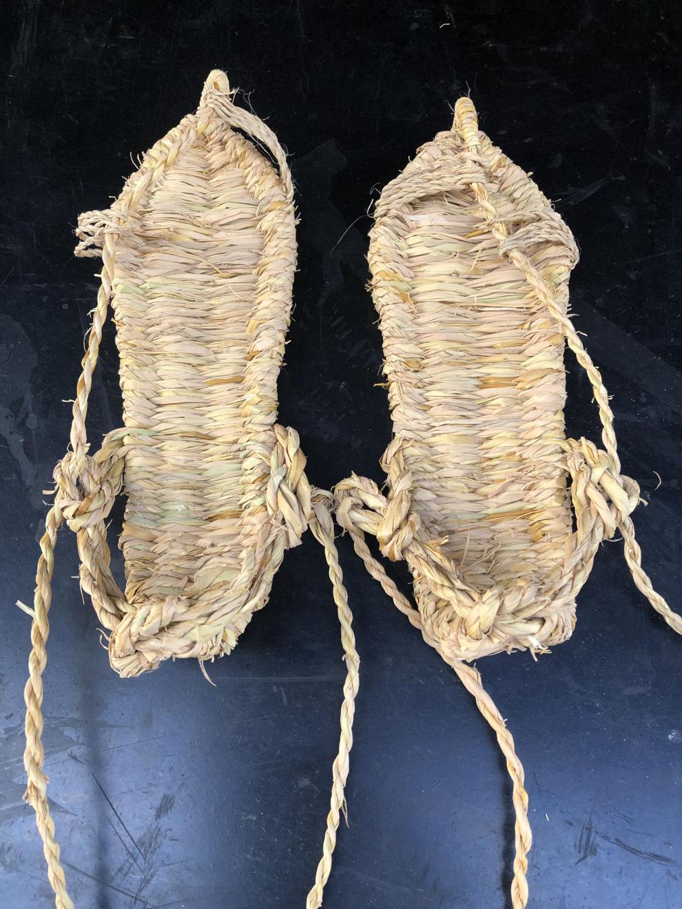 草鞋纯手工 稻草纯草手工草编织鞋拖鞋雪地防滑演出道具舞蹈红长征