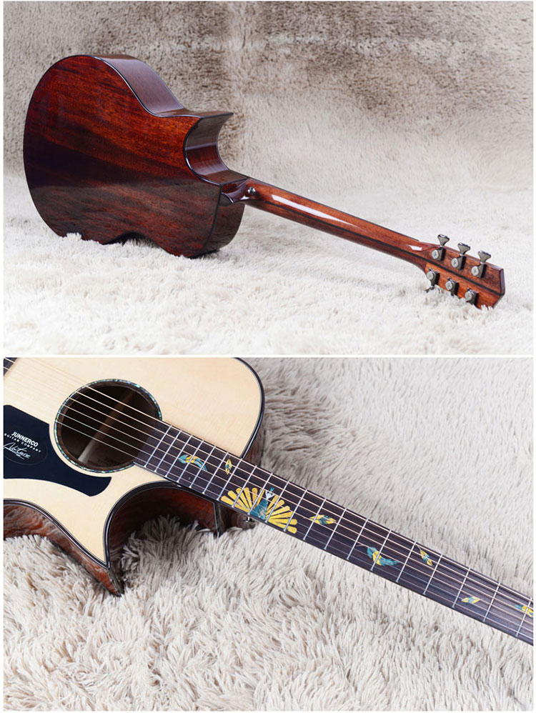 詹尼 詹妮 吉他 m33 40/41 单板面单民谣吉他 新手入门品质定制款 m33