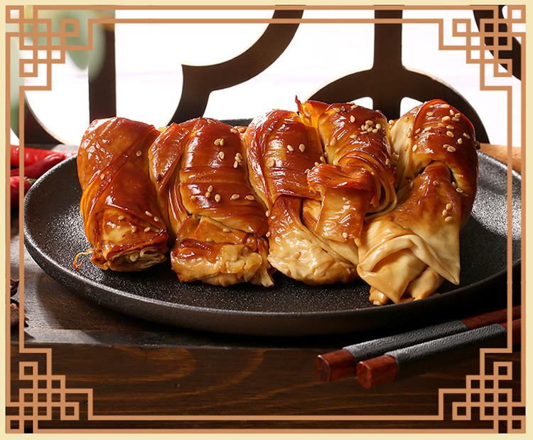 东北特产锦州五香干豆腐卷千张豆腐皮熏卤油豆皮真空包装1斤2袋五香油