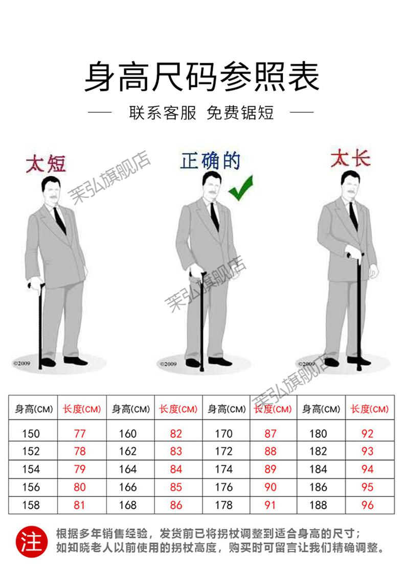 2022新款红木老人拐杖防滑老年人杖拐木头柱棍四脚鸡翅木手杖实木拐棍
