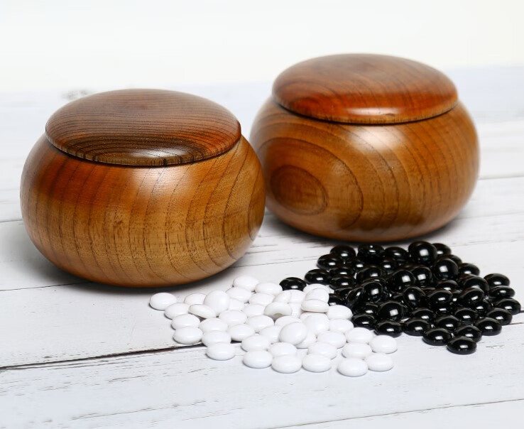 棋罐定制酸枣木围棋罐实木枣木围实木五罐五盒单个装尺寸约14588cm