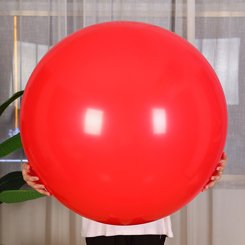 聚彤 大气球防爆36寸加厚 36寸气球加厚纯色户外开业广告飘空正圆形