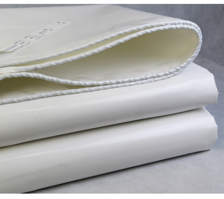 加厚刀刮布喷绘广告油布篷布膜布搭棚雨布推拉帆布停车棚布白色 3x3米