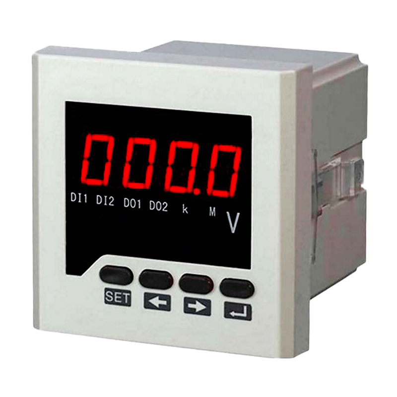 直流电压表数显仪表220v单相交流数字智能表头报警485通讯输出 开孔