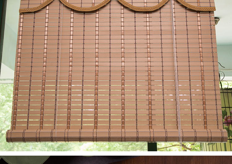 户外凉亭窗帘定制防水防火仿竹帘窗帘卷帘室外户外凉亭防水中日式隔断