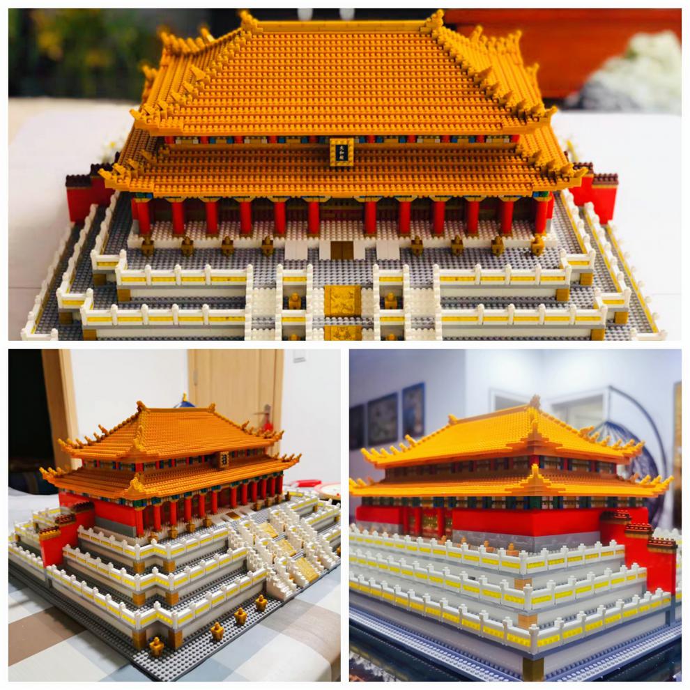 乐高(lego)中国故宫太和殿积木建筑拼装高难度成年微古风立体解压