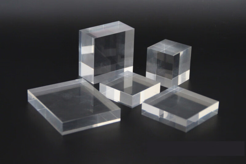 亚克力水晶方块化妆品展台有机玻璃底座首饰瓷器古玩摆件展示架透明