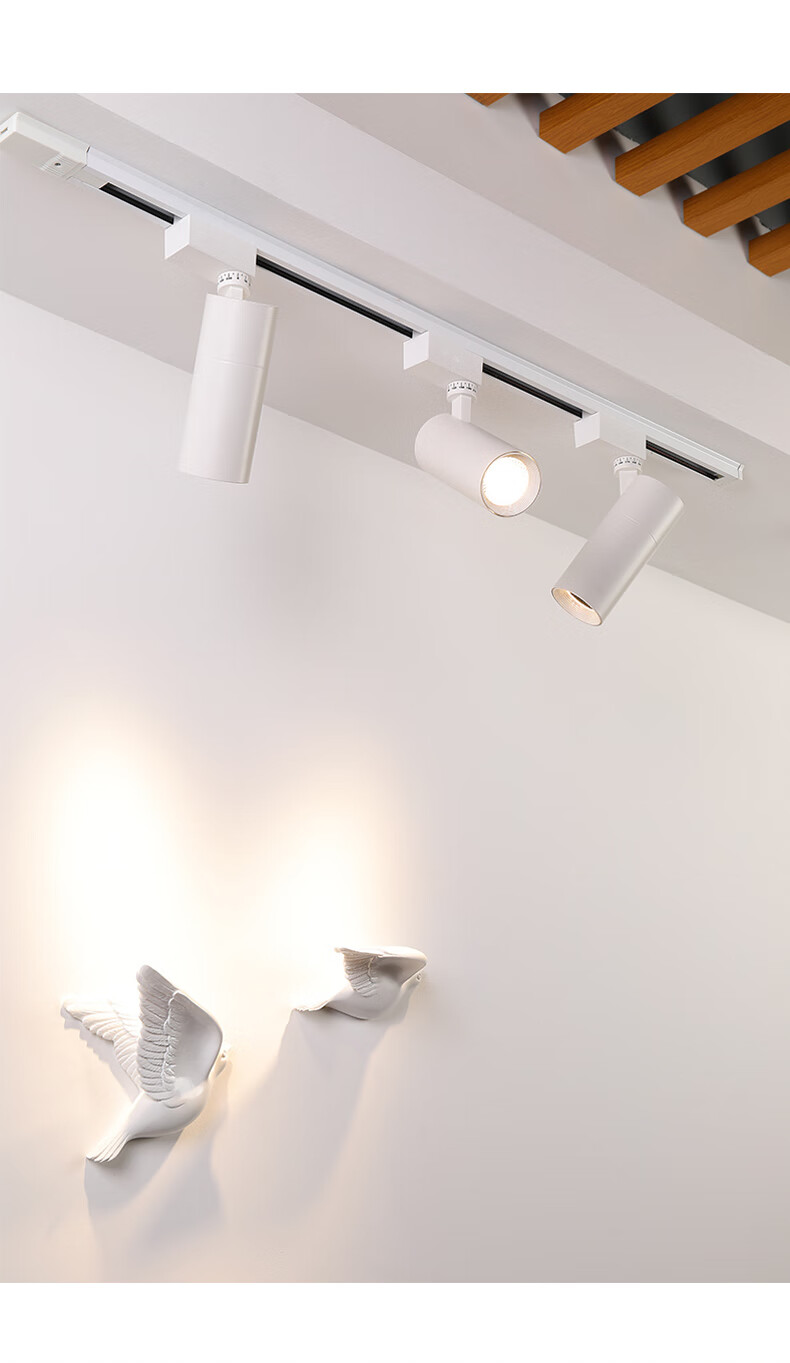 灯餐饮专用射灯火锅店餐厅20w30服装店铺聚光导轨灯15米轨道条黑白