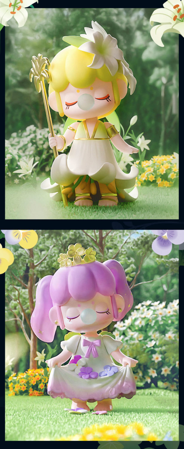 潮流盲盒秘密花园系列盲盒囡茜2022网红少女心桌面摆件 确认款-幸运草