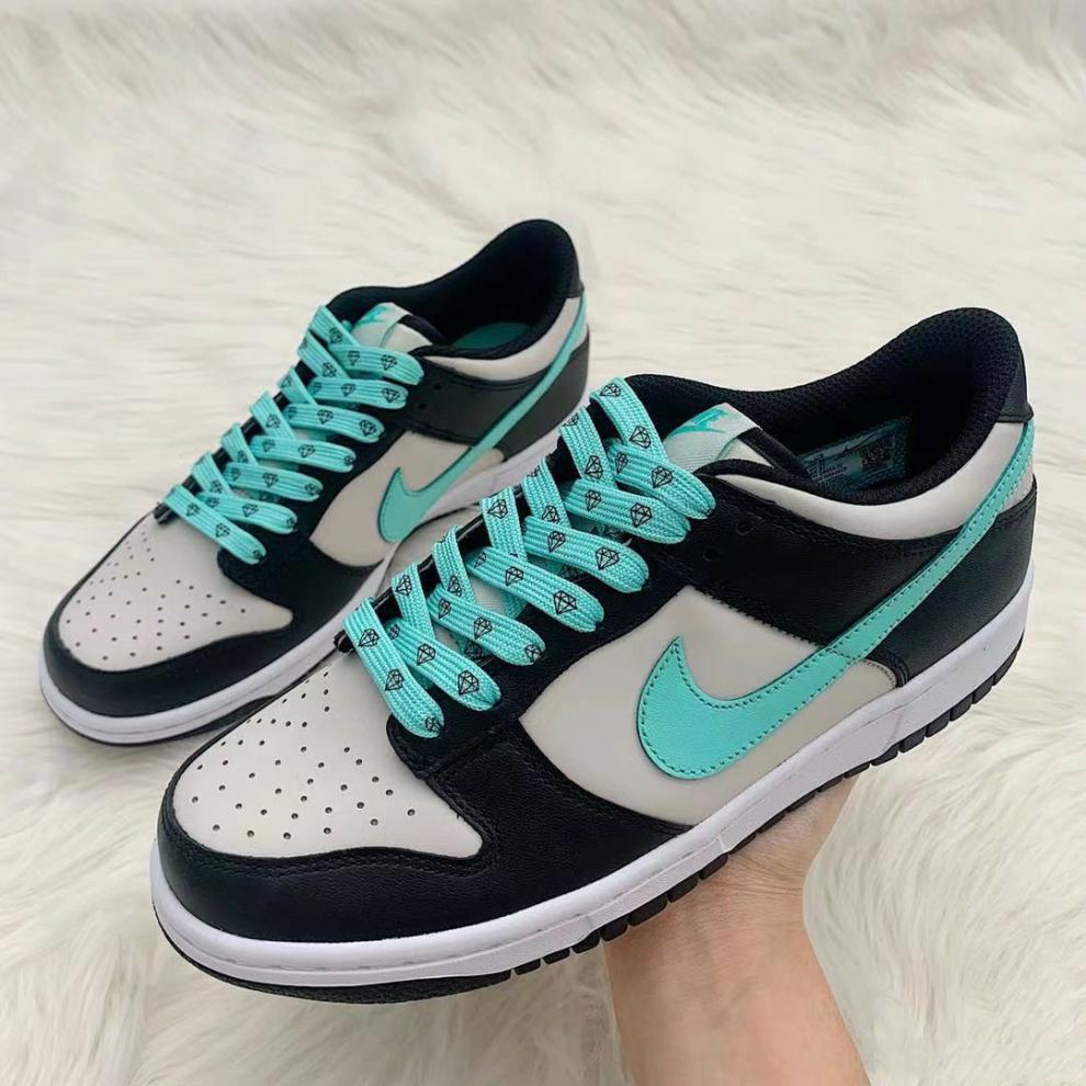 搭心机鞋带适配空军一号aj蓝薄荷绿钻石郭艾伦af1鞋带扁平 绿三色渐变