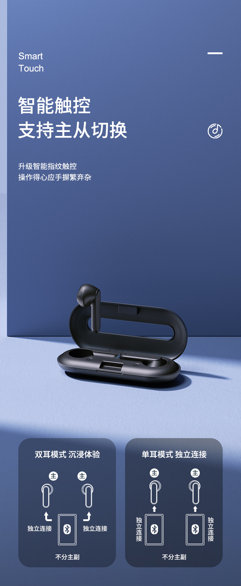 华桃remax蓝牙耳机半入耳式无线2021年新款跑步超长待机续航适用于