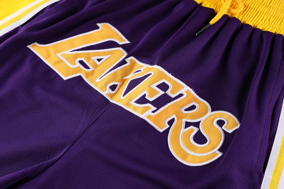 篮球短裤美式nba凯尔特人篮网湖人队刺绣篮球短裤双口袋五分裤男生