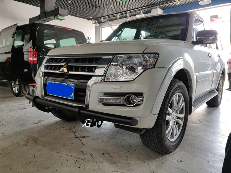 v97v93v87v73v7防撞杠竞技保险前护杠帕杰罗底护板锰钢3mm前护杠否