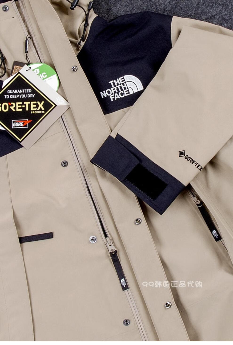 韩国thenorthface/北面1990男女冲锋衣gtx防风防水gore-tex外套 雪山