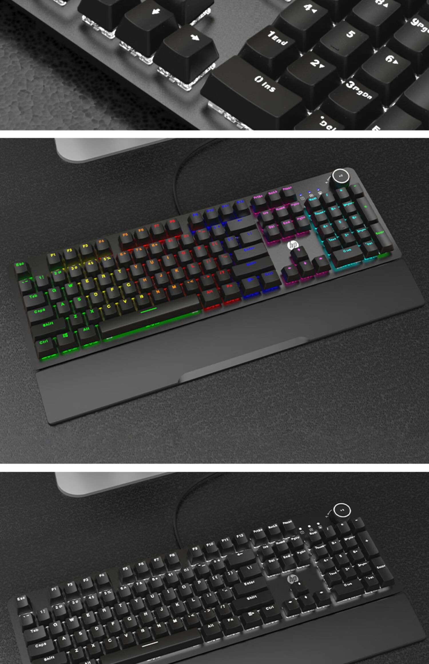 晨兴得怒喵cyberboard hp惠普k10g机械键盘青轴黑茶红轴电竞游戏专用