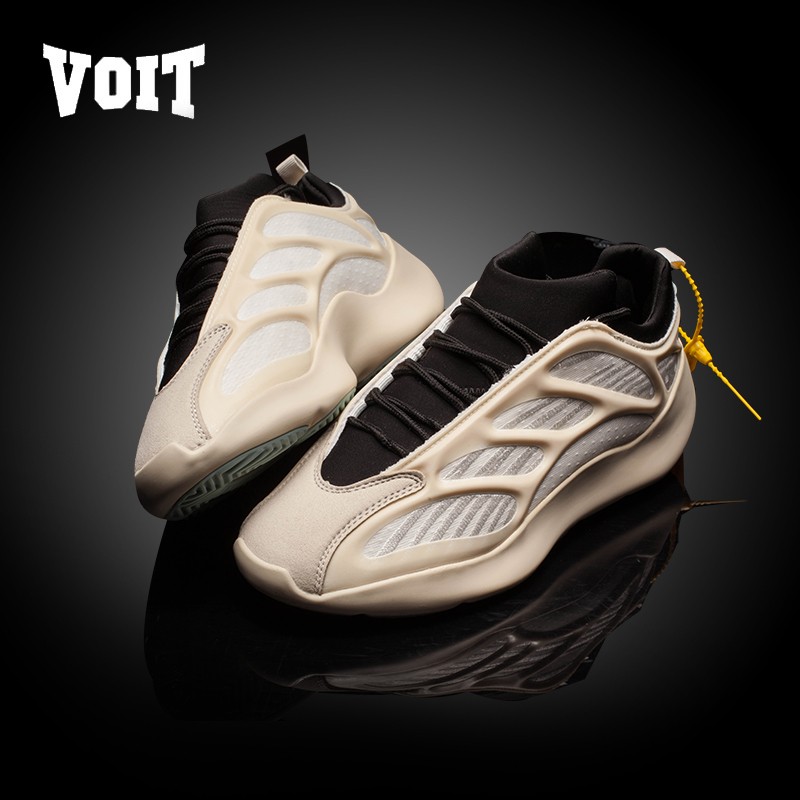 椰子鞋700v3v2异形黑魂异型夜光骨架老爹鞋运动休闲鞋男鞋 灰绿 37