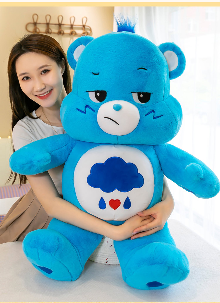 易怒熊毛绒玩具 出口转内销care bears易怒彩虹熊毛绒玩具公仔可爱
